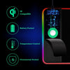 [3-In-1] Wireless Charging Gaming Mouse Pad with Wrist Support[Rgb Led], Qi Charging Gaming Keyboard Mat Mouse Pad[35.4×11.8 In][10W],Light up Mouse Pad with Wrist Support with [14 Light Modes]