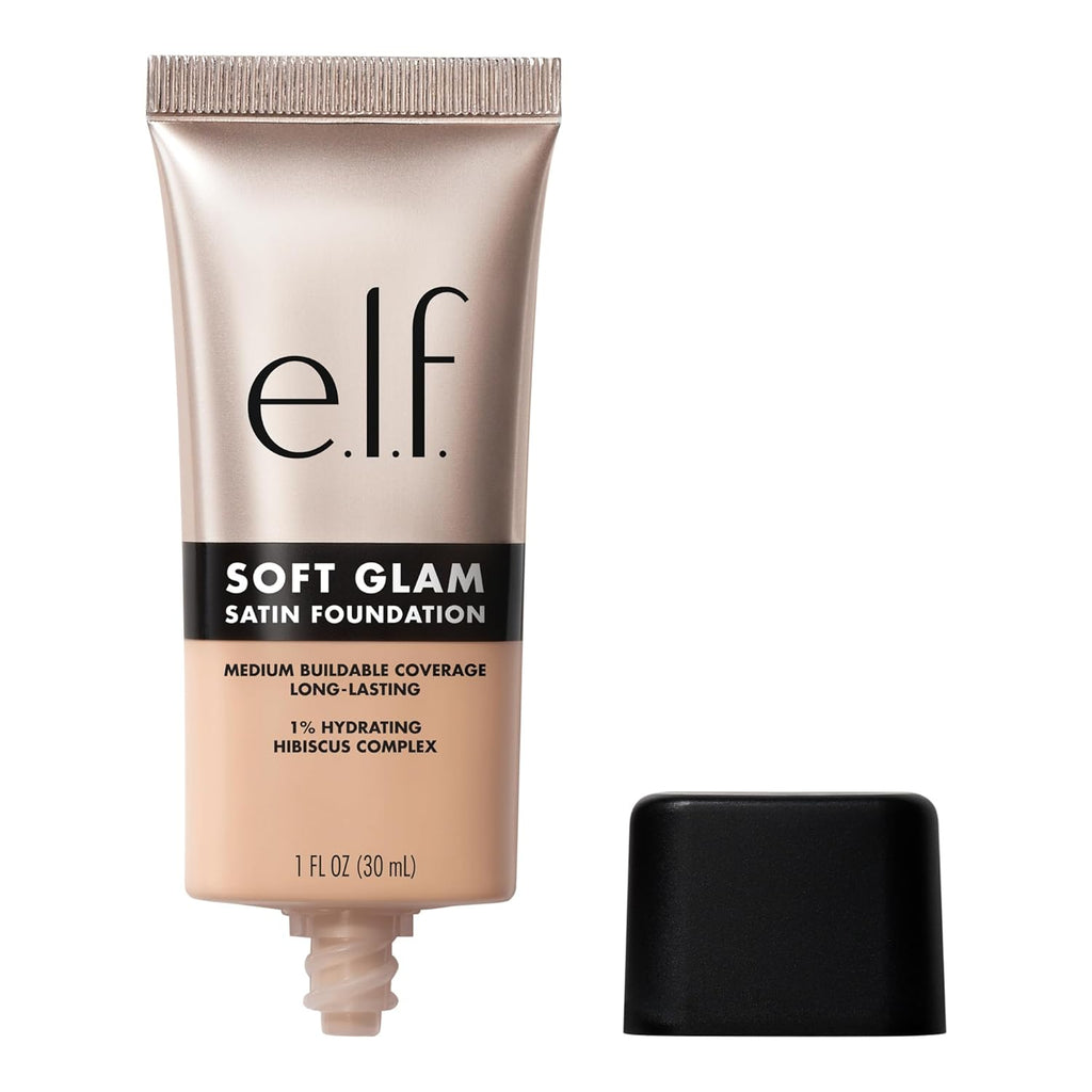 Soft Glam Foundation, Medium Coverage, Long-Lasting & Buildable Foundation for a Smooth, Satin Finish, Vegan & Cruelty-Free, 25 Light Neutral