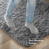 Machine Washable Upgrade 4X6 Rugs for Bedroom, Grey, Fluffy Shaggy Soft Area Rug, Gray Non-Slip Indoor Floor Carpet for Living Room, Kids Baby Boys Teen Dorm Home Decor Aesthetic, Nursery, Rug