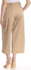 LAUREN  Womens Brienda Twill Cropped Wide Leg Pants Tan 8