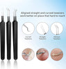 Pimple Popper Tool Kit 11 Pcs,  Blackhead Remover Pimple Extractor Tools with Metal Case for Quick and Easy Removal of Blackheads,Pimples,Whiteheads,Zit Popper,Forehead,Facial and Nose (Black)