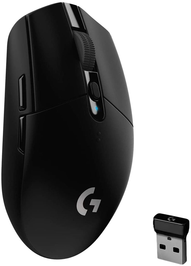 305 LIGHTSPEED Wireless Gaming Mouse, Hero 12K Sensor, 12,000 DPI, Lightweight, 6 Programmable Buttons, 250H Battery Life, On-Board Memory, Pc/Mac - Black