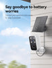 Solar Security Cameras Wireless Outdoor, Wi-Fi Solar Camera Outdoor Wireless for Home Security Outside, No Monthly Fee, Motion Detection, Spotlight, Siren, Alexa Compatible, Only 2.4G Wi-Fi