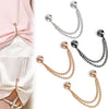 4pcs Multi-Function Magnetic Clothing Clips, Magnetic Clothing Clips with Chain