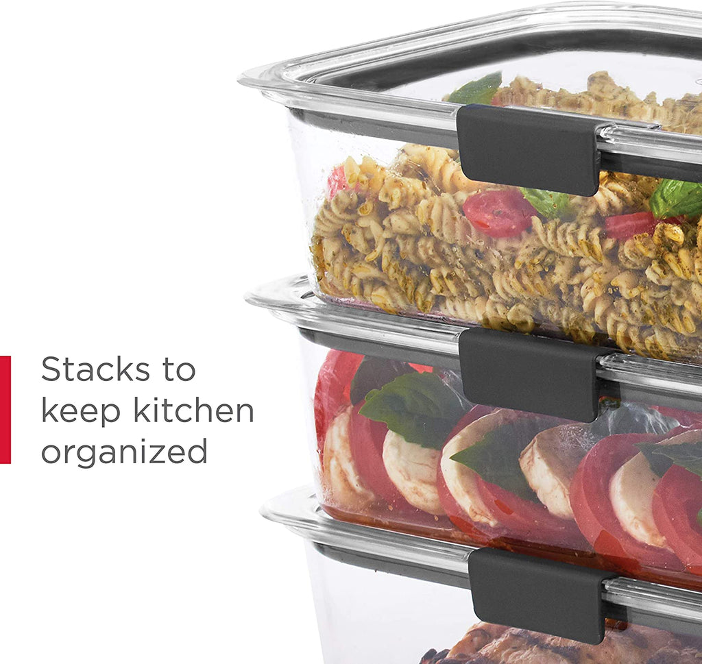 Brilliance BPA Free 44-Piece Food Storage Containers Set, Airtight, Leak-Proof, with Lids for Meal Prep, Lunch, and Leftovers