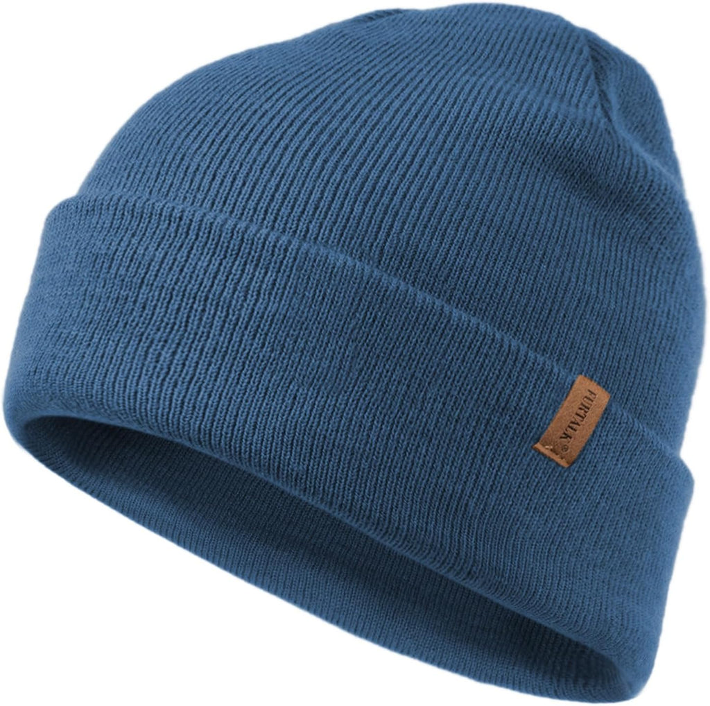 Beanie for Men Women Cuffed Thick Knitted Unisex Winter Hat Beanies Skull Cap