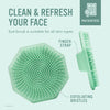 Antimicrobial Silicone Face Scrubber, 1 Pack, Gentle Face Exfoliator for Sensitive Skin