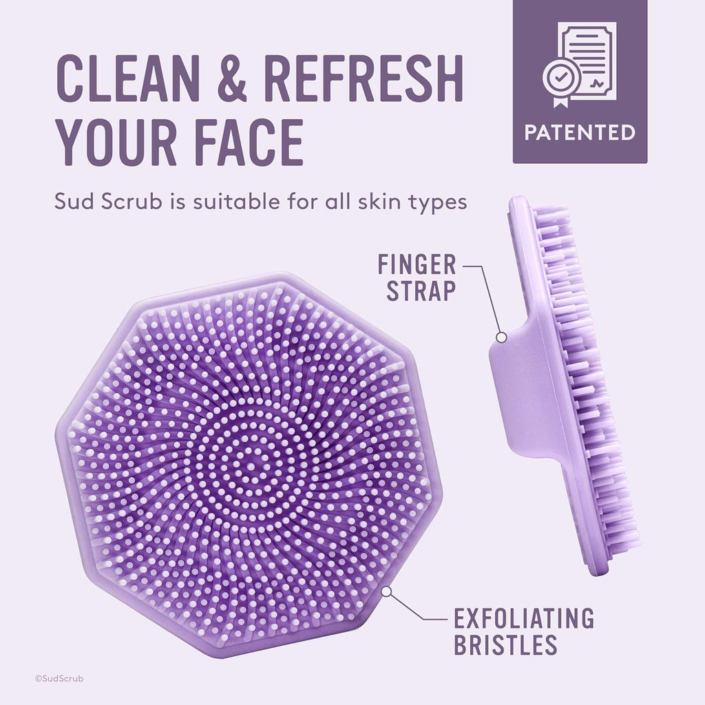 Antimicrobial Silicone Face Scrubber, 1 Pack, Gentle Face Exfoliator for Sensitive Skin