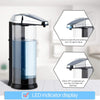 17Oz Automatic Liquid Soap Dispenser, Touchless Battery Operated Hand Soap Dispenser with Adjustable Soap Dispensing Volume Control Dial, Perfect for Household Use (Chrome)