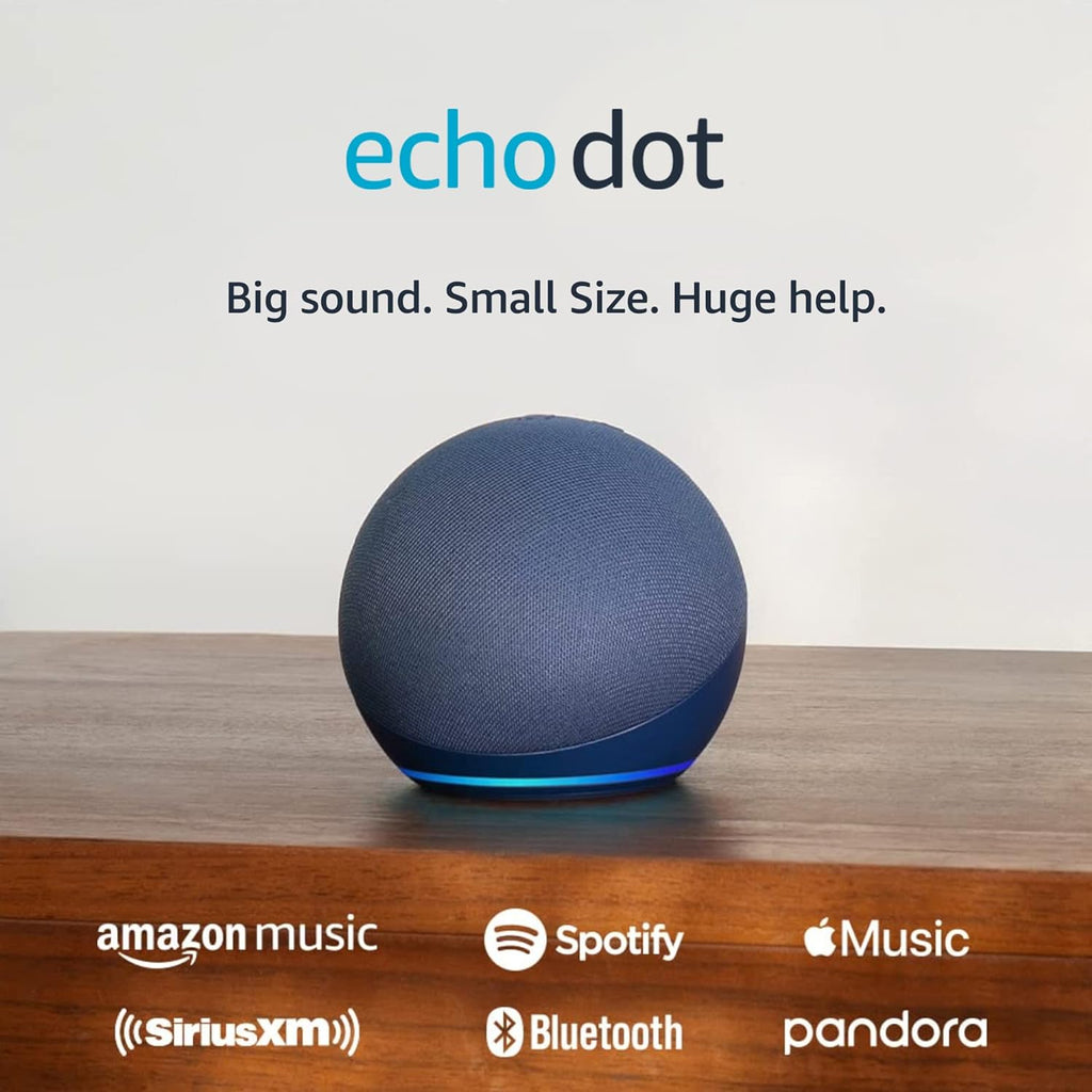 Echo Dot (5Th Gen, 2022 Release) | with Bigger Vibrant Sound, Helpful Routines and Alexa | Deep Sea Blue