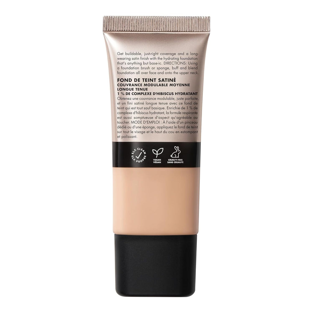 Soft Glam Foundation, Medium Coverage, Long-Lasting & Buildable Foundation for a Smooth, Satin Finish, Vegan & Cruelty-Free, 25 Light Neutral