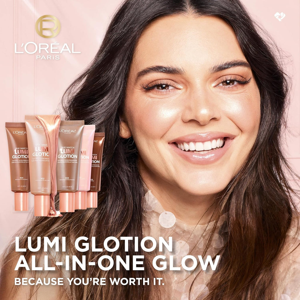 Makeup True Match Lumi Glotion, Natural Glow Enhancer, Illuminator Highlighter Skin Tint, for an All Day Radiant Glow, Medium, 1.35 Ounces