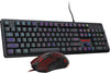 Gaming Keyboard and Mouse, RGB Gaming Keyboard and 3200 DPI Mouse Combo with 26-Key Anti-Ghosting, Plug & Play to PC, Laptop, Windows, S107【Newest】