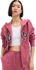 Women'S Logo Hoodie Hooded Full Zip Sweatshirt