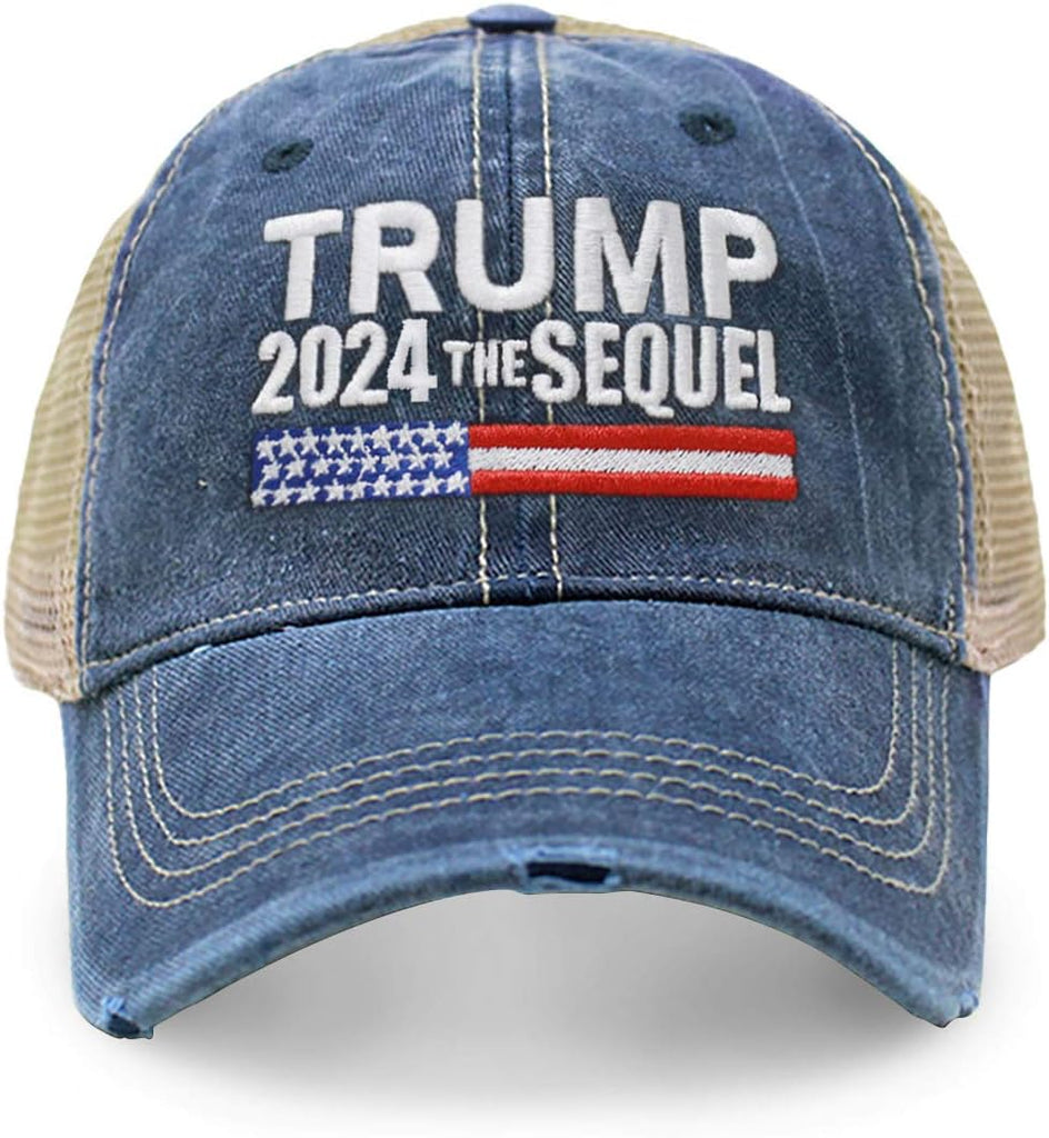 Trump 2024 Campaign Rally Embroidered US Trump MAGA Hat Baseball Trucker Cap TC10