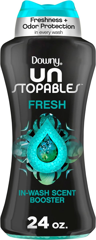 Unstopables in Wash Scent Booster Beads, Fresh Scent, 24 Oz Laundry Beads for Odor Protection