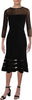 Womens Dale Illusion Flounce Cocktail Dress