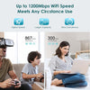 Wifi Extender -  Wireless Signal Booster up to 2640Sq.Ft, 2.4 & 5Ghz Dual Band Amplifier with Ethernet Port, Access Point, Wireless Internet Repeater Gigabit Wired Mode with 8 Second Setup