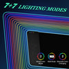 [3-In-1] Wireless Charging Gaming Mouse Pad with Wrist Support[Rgb Led], Qi Charging Gaming Keyboard Mat Mouse Pad[35.4×11.8 In][10W],Light up Mouse Pad with Wrist Support with [14 Light Modes]